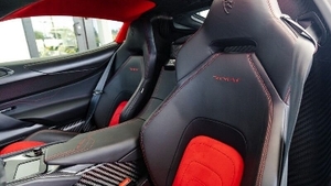 Black Leather - Black / Red Alcantara - Red StitchingInterior image