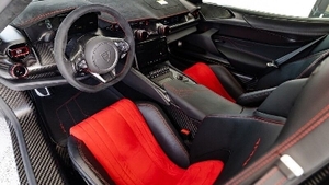 Black Leather - Black / Red Alcantara - Red StitchingInterior image