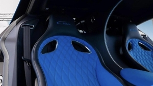 Beluga Black / French Racing Blue LeatherInterior image