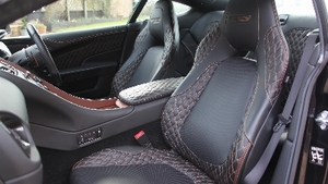 Obsidian Black / Chestnut Tan Leather - Copper Tan StitchingInterior image