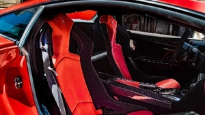 Black / Red Alcantara - Red StitchingInterior image