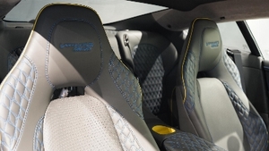 Phantom Grey / Electron Yellow Leather - Spectral Blue StitchingInterior image