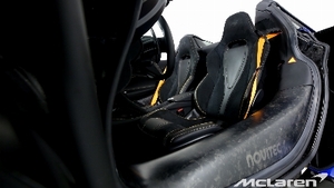Jet Black Leather / Carbon Black Alcantara - McLaren Orange StitchingInterior image