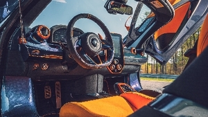 Carbon Black / Orange Alcantara - Blue StitchingInterior image