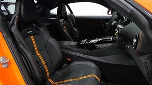 Black Exclusive Nappa Leather / DINAMICA - Orange StitchingInterior image