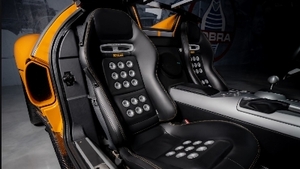 Black Leather - Orange StitchingInterior image