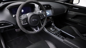 Black Alcantara - White StitchingInterior image