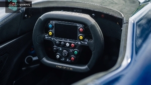 Black Suede - Blue StitchingInterior image