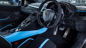 Nero Cosmus Alcantara - Blu Cepheus Stitching / PipingInterior image