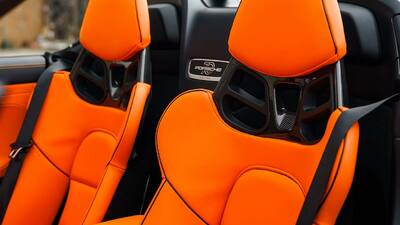 Black / Arancia Mira Leather - Arancia Mira StitchingInterior image