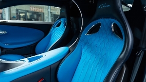 Beluga Black / French Racing Blue LeatherInterior image