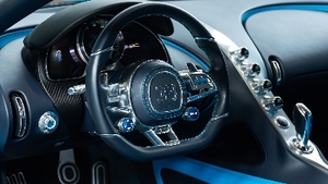Beluga Black / French Racing Blue LeatherInterior image