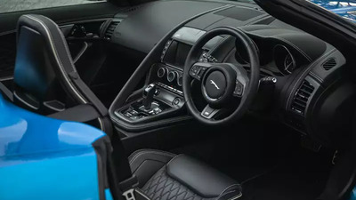 Black Leather - Blue StitchingInterior image