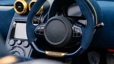 Blue Alcantara - Gold StitchingInterior image