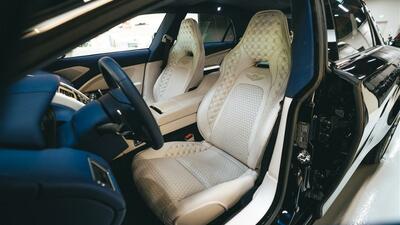 Ivory / Aurora Blue LeatherInterior image