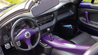 Black / Purple LeatherInterior image