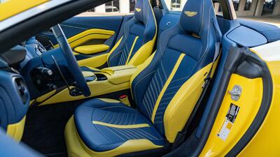 Aurora Blue / Electron Yellow Leather - Electron Yellow StitchingInterior image