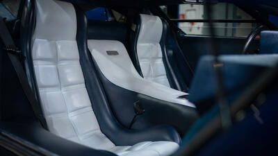 Bleu Notte Espada / Bianco Hide LeatherInterior image