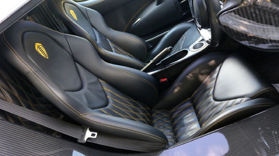 Black Leather - Yellow Diamond StitchingInterior image
