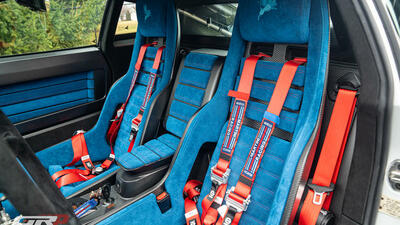 Blue Alcantara - Red StitchingInterior image