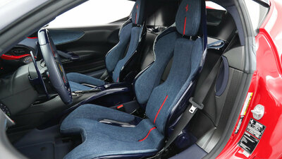 Kuroki Superstone Bleach Denim / Blu Sterling LeatherInterior image