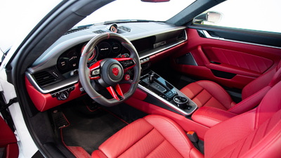 Black / Red Leather - Red StitchingInterior image