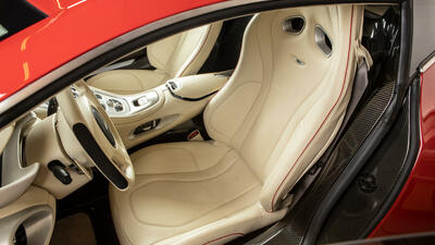 Cream Leather - Red Piping / Black StitchingInterior image