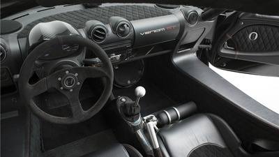 Black Alcantara / Leather - Red StitchingInterior image