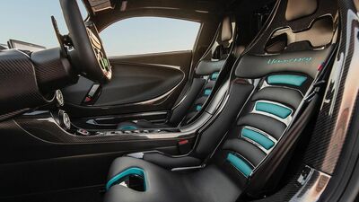 Black / Blue LeatherInterior image