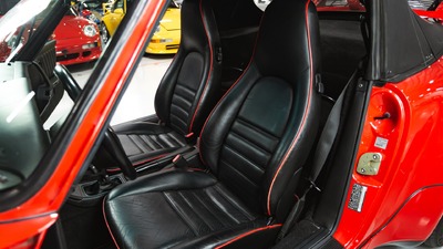 Black Leather - Red PipingInterior image