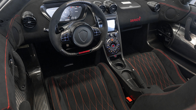 Black Alcantara - Red StitchingInterior image