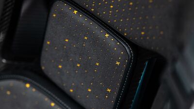 Black Leather / Yellow StitchingInterior image