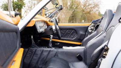 Black Leather - Orange PipingInterior image