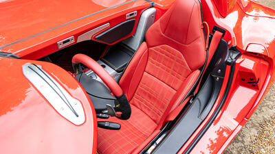 Silver Arrow 300 SL Red / Black Leather - Yellow StitchingInterior image