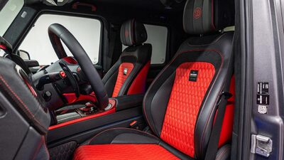 Black / Red Leather - Red StitchingInterior image