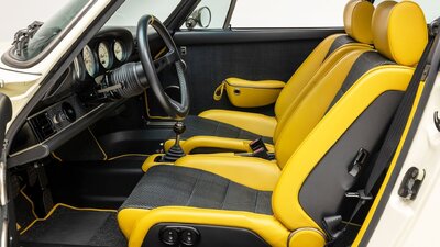 Black / Mustard Yellow LeatherInterior image