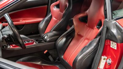 Warm Charcoal / Red Leather - Red StitchingInterior image