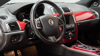Warm Charcoal / Red Leather - Red StitchingInterior image