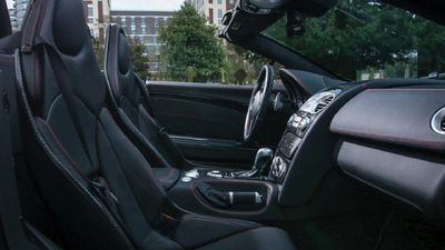 Silver Arrow Black Leather - 300 SL Red StitchingInterior image