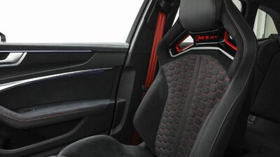 Black Alcantara / Leather - Red Stitching / PipingInterior image