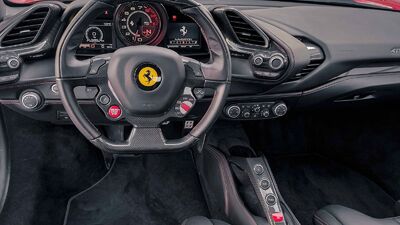 Black Leather - Red StitchingInterior image