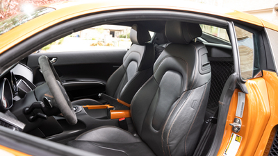 Black Leather - Orange StitchingInterior image