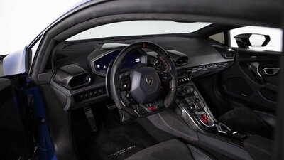 Black Alcantara - White StitchingInterior image