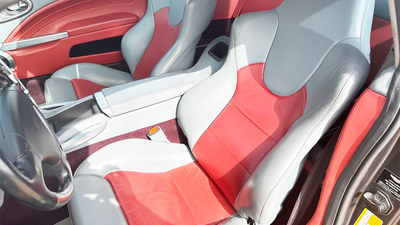 Charcoal / Claret Red LeatherInterior image