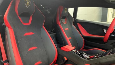 Nero Ade Alcantara / Leather - Rosso Alala Leather - Rosso Alala StitchingInterior image