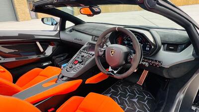 Arancio Leonis / Nero Cosmus Alcantara - Bianco Leda Stitching / PipingInterior image