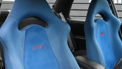 Blue Cloth - Red StitchingInterior image